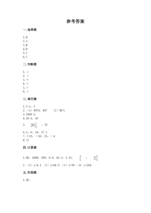 东辽县六年级下册数学期末测试卷（考试直接用）.docx