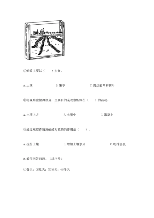 教科版二年级上册科学期末测试卷精品（a卷）.docx