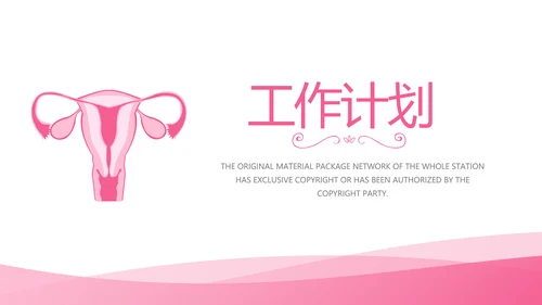 粉色简约关爱女性健康工作总结汇报动态PPT