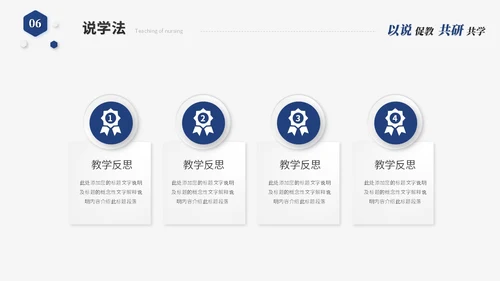 蓝色简约微粒体教师说课教学课件教育教学设计ppt模板
