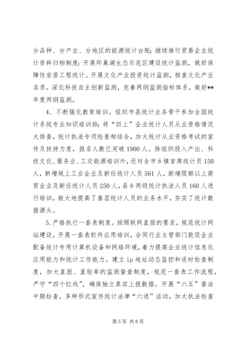 市统计局上半年工作总结及下半年工作计划 (3).docx