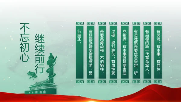 迷彩风八一国防军事部队PPT动态模板