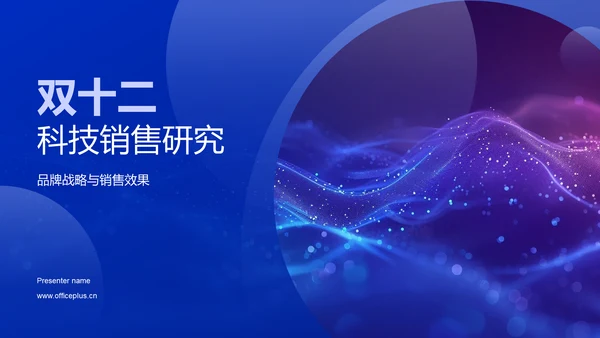 双十二科技销售研究PPT模板