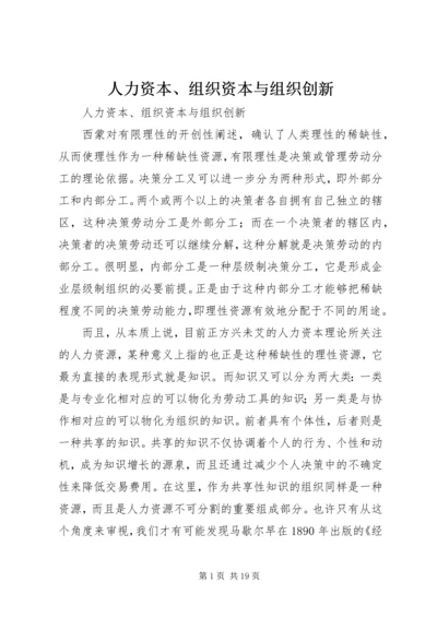 人力资本、组织资本与组织创新.docx