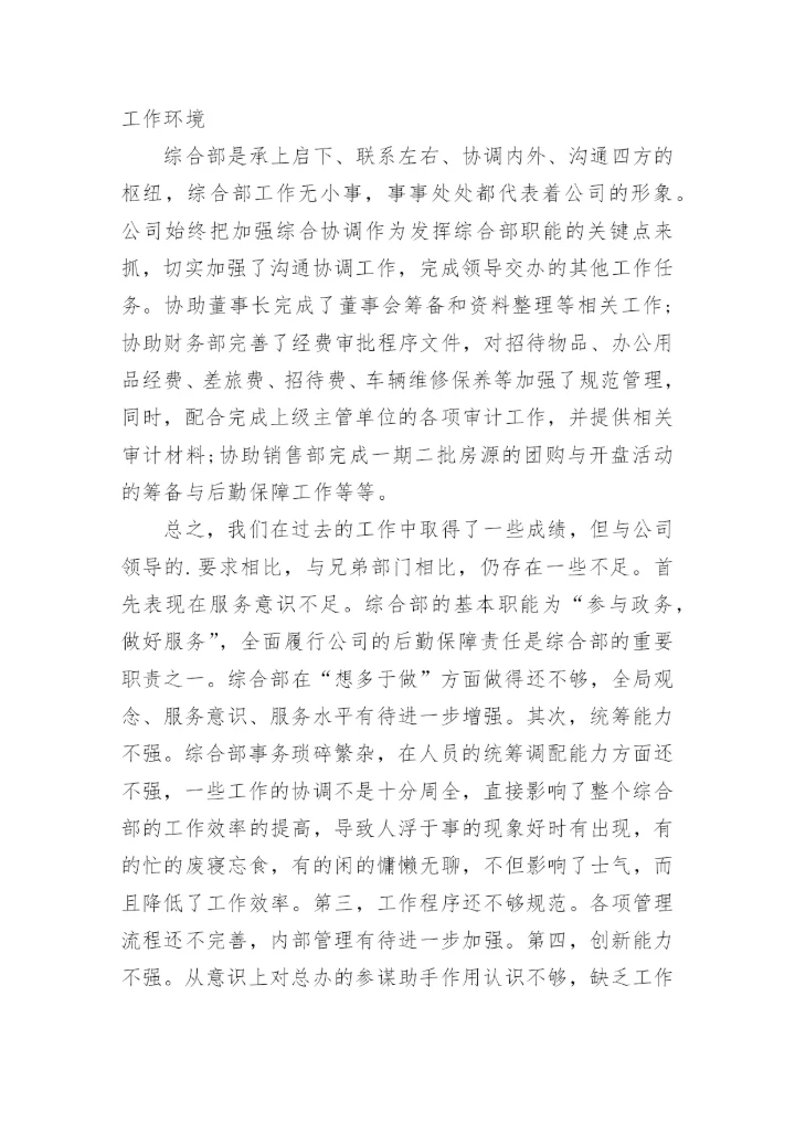公司年度考核表个人工作总结.docx