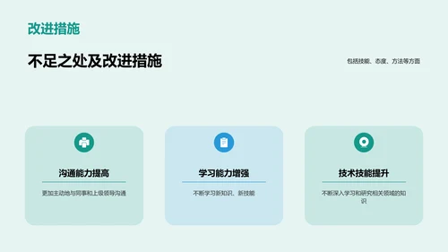 绿色商务现代个人职业发展述职PPT模板