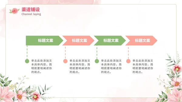 粉色水彩花瓣医疗美容项目介绍PPT模板