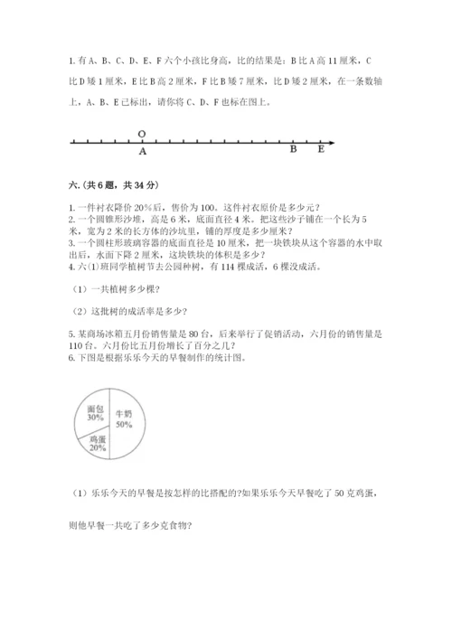 北师大版六年级数学下学期期末测试题及答案（精选题）.docx