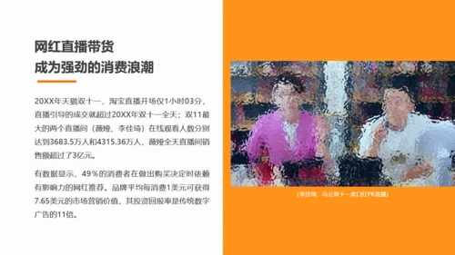 直播带货摄相机照相机通用PPT模板