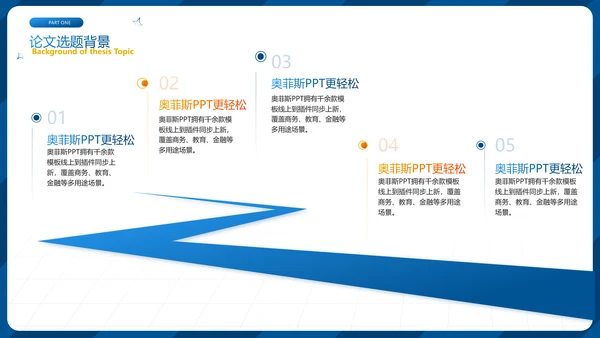 蓝色商务风毕业答辩PPT套装