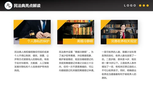 法官法律民法典PPT普法教育