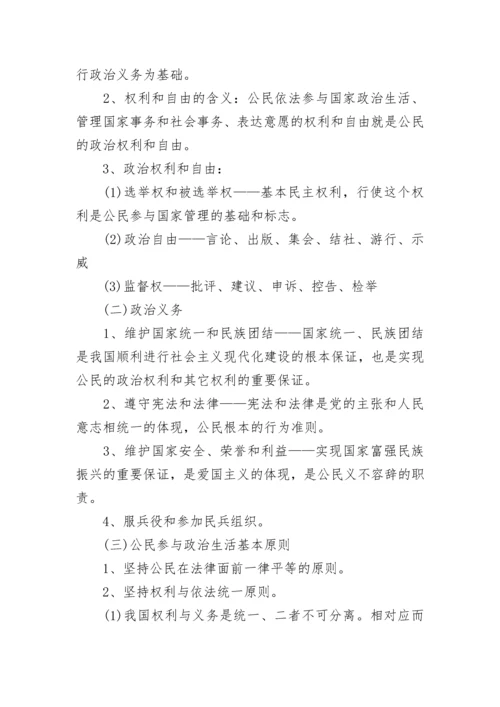 高一政治必修二知识点.docx