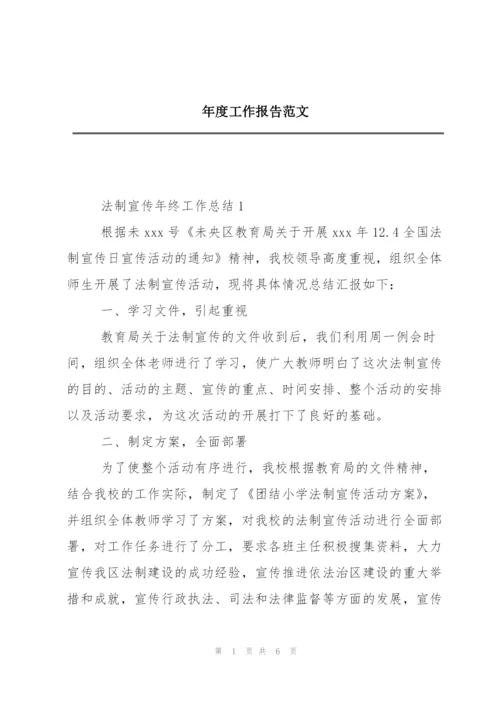 年度工作报告范文.docx