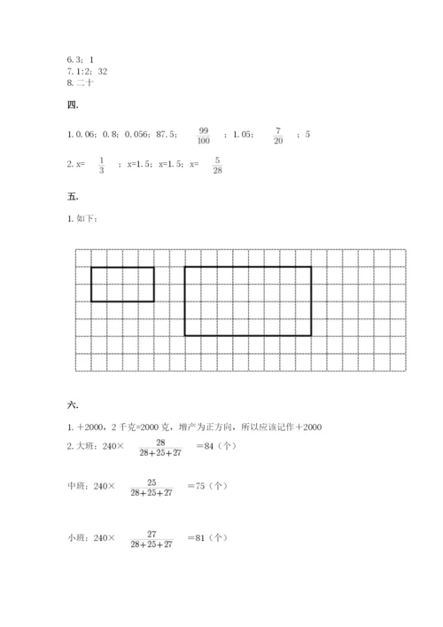 小学六年级升初中模拟试卷精品（夺冠系列）.docx