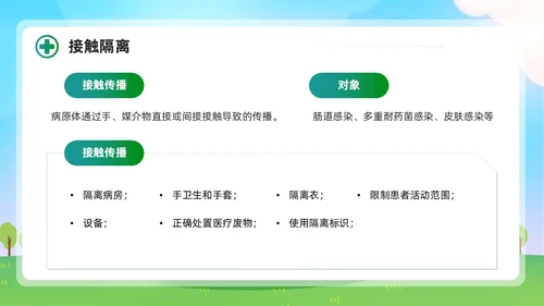 清新展板风简约增强防护意识实施标准预防会议报告PPT模板