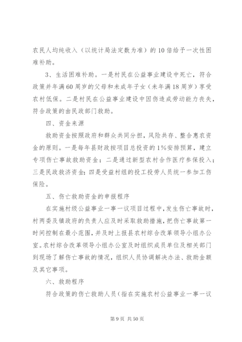 一事一议财政奖补试点工作各项制度精编.docx