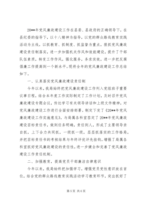 党风廉正建设自查报告.docx