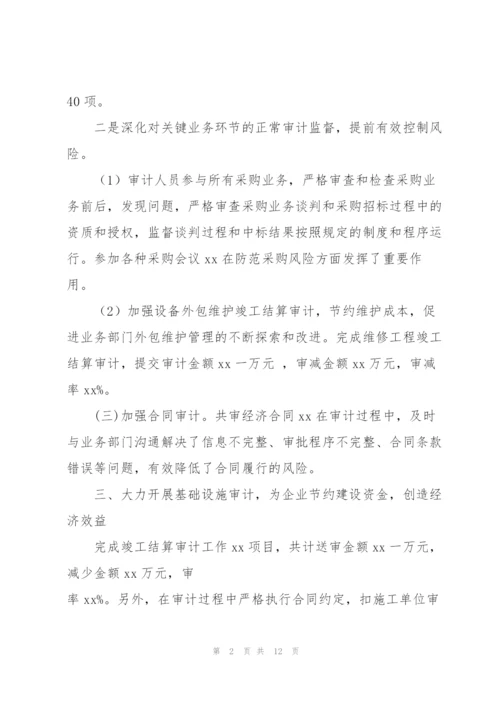 新成立公司内部审计工作总结.docx