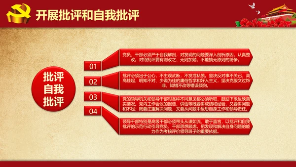 解读学习新党内政治生活若干准则PPT模板