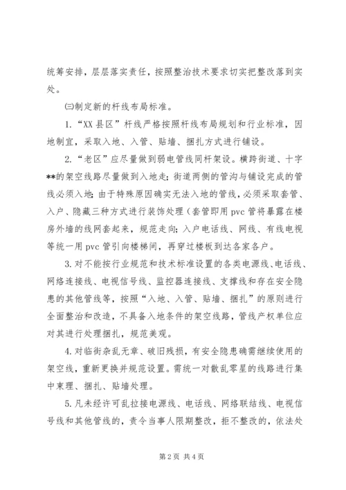 集中治理农村杆线乱拉工作的实施方案.docx