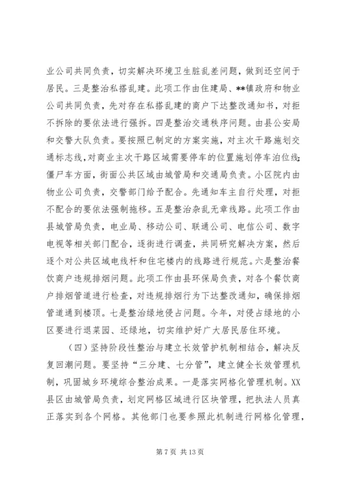 县委副书记在全县城乡环境综合整治工作会议上的讲话.docx