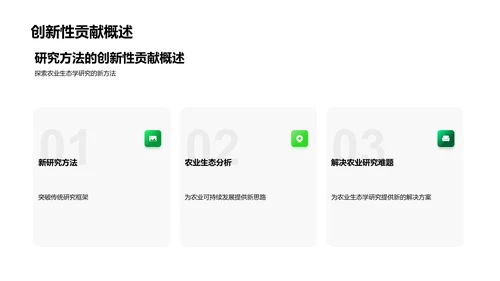 农业生态学答辩报告PPT模板