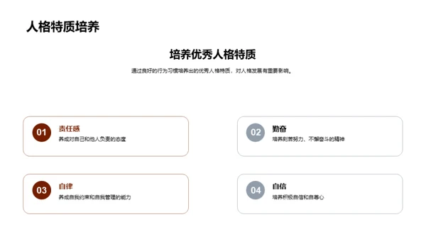习惯引领优秀