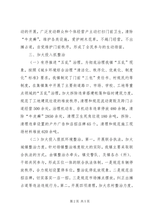 城乡环境综合治理目标完成情况自查报告 (2).docx