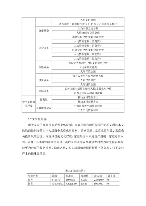8726214_周泽奇_数字金融对家庭资产配置的影响研究——来自CHFS的证据_知网查重.docx
