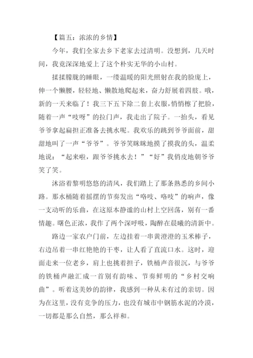 乡情作文结尾.docx