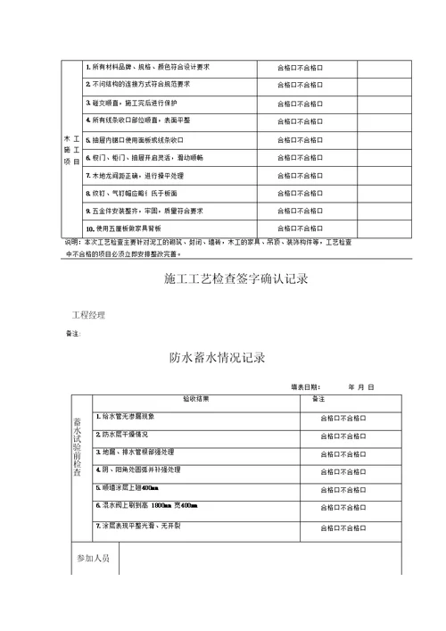 电路隐蔽工程施工验收记录单