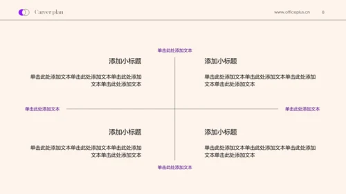 黑紫色简约高级职业规划书PPT模板