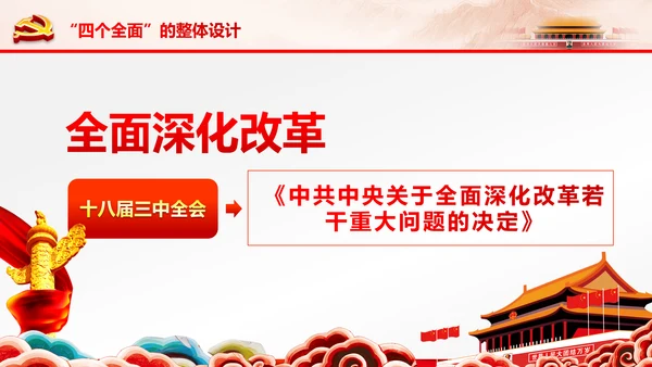 学习贯彻十八届六中全会精神动态PPT模板