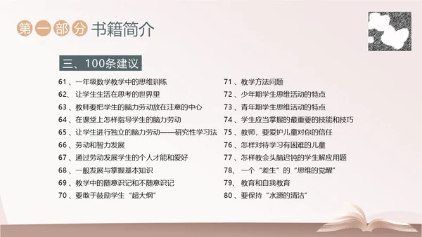 给教师的建议好书分享阅读读书分享会PPT课件