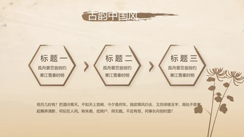 古香古色中医科年终总结报告动态PPT模板