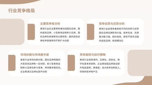 棕色扁平风美发行业发展分析报告