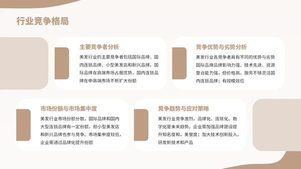 棕色扁平风美发行业发展分析报告