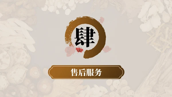 红棕色中医药产品介绍PPT模板