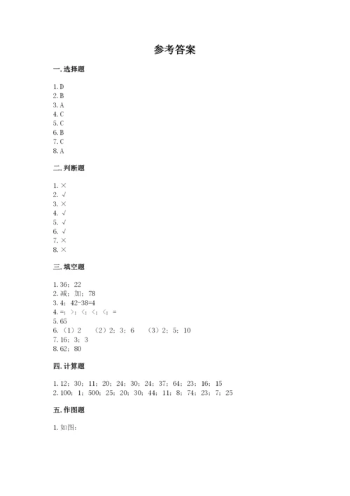 小学数学二年级上册期中测试卷精品【完整版】.docx