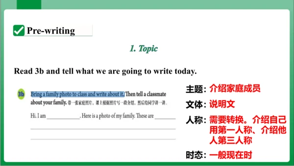 Unit 2  Section B 3a~Self Check 课件+内嵌视频【人教七上Unit 2