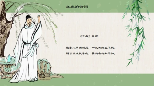 立春的来由通用PPT模板