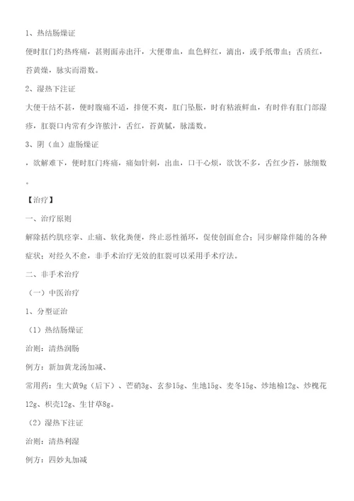 肛裂临床诊治指南版图文稿