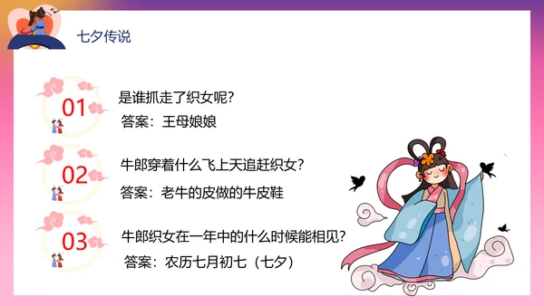 浪漫爱情粉色七夕PPT模板