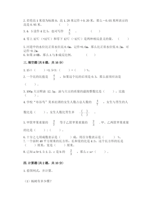 逊克县六年级下册数学期末测试卷有完整答案.docx