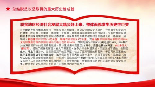 学习在全国脱贫攻坚总结表彰大会上的讲话PPT