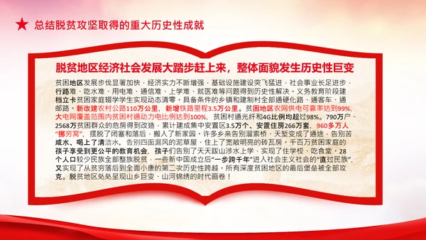 学习在全国脱贫攻坚总结表彰大会上的讲话PPT