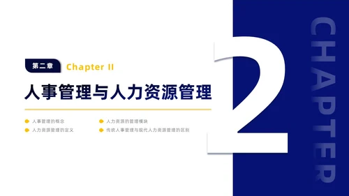蓝黄微粒简约人力资源管理培训PPT员工培训