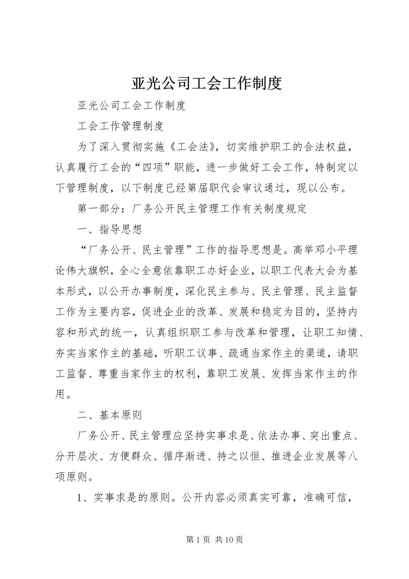 亚光公司工会工作制度.docx