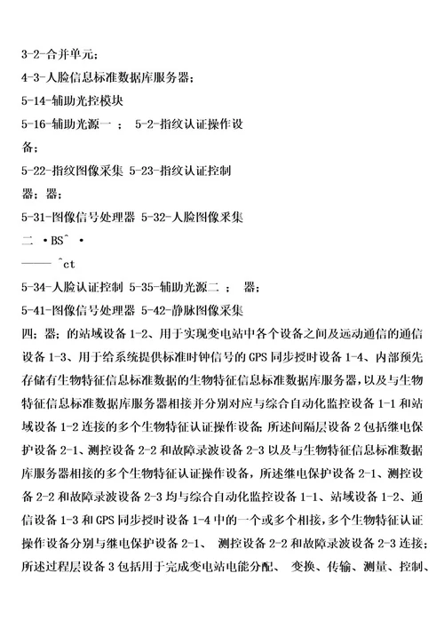 基于生物特征身份认证的变电站综合自动化监控系统的制作方法