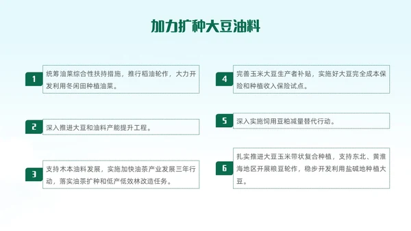 绿色清新插画风全面推进乡村振兴重点工作主题党课中央一号文件